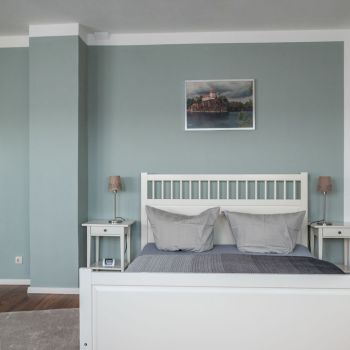 Bett Ferienwohnung Leipzig Apartment Stötteritz