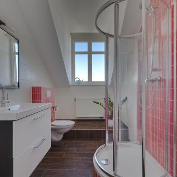 Badezimmer Ferienwohnung Leipzig Apartment Stötteritz
